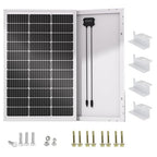 ECO-WORTHY 100 Watts 12 Volts Monocrystalline Photovoltaic Solar Panel High Efficiency Module for 12 Volt Battery Charging RV Marine Boat Off Grid(Upgrade)