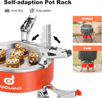Odoland 9000W Portable Camping Stove Lightweight Camp Stove Collapsible Backpacking Stove with EVA Box for Outdoor Camping Cooking Hiking and Picnic