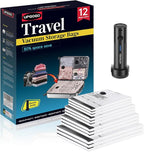 Combo 12 Pack Travel Vacuum Bags for Luggage with Portable Electric Pump,Vacuum Seal Bags for Clothing,Packing Cubes Compression,Cruise Ship and Travel Essentials