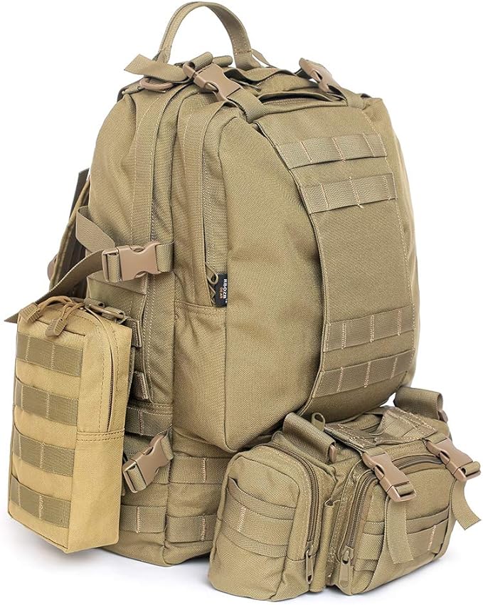 Tacticool 2 Pack Molle Pouches - Tactical Compact Water-Resistant EDC Pouch