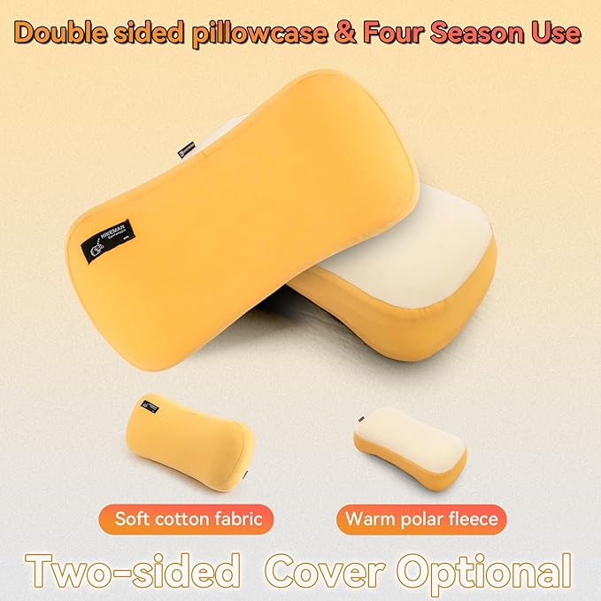 HIKEMAN Camping Memory Foam Pillow - Ultralight Washable Camping Essentials Backpacking Travel Pillow for Outdoor Camp, Sport, Airplanes, Hiking(Skin)