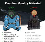 Weighted Vest, 6lb/8lb/12lb/16lb/20lb/25lb/30lb Weight Vest with Reflective Stripe, Weighted Vest for Men Women Workout Equipment for Strength Training, Running, Jogging, Fitness, Weight Loss
