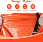 Zmoon Emergency Sleeping Bag Survival Bag, Portable Waterproof Thermal Bivy Sacks,Bivvy Bags,Camping Mylar Sleeping Bag Survival Gear Emergency Blankets Survival Shelter