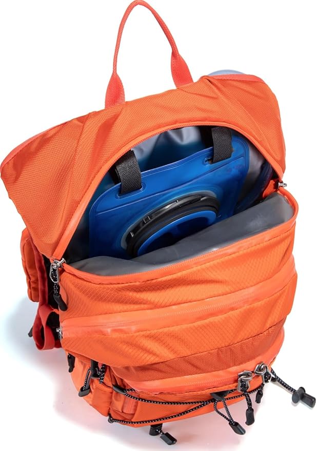 Insulated Hydration Backpack Pack with 2L Water Bladder Lightweight 22L Hiking Backpack Bag for Women Men Daypack for Hiking Running Festival Camping Biking