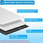 Keel Guard for Kayak,4" Width Black Boat Keel Protector for Kayak Canoe Jetski Catamarans SUPs Boards,Self Adhesive DIY Kayak Keel Guard Protector Tape Hull Shield Protective Guard