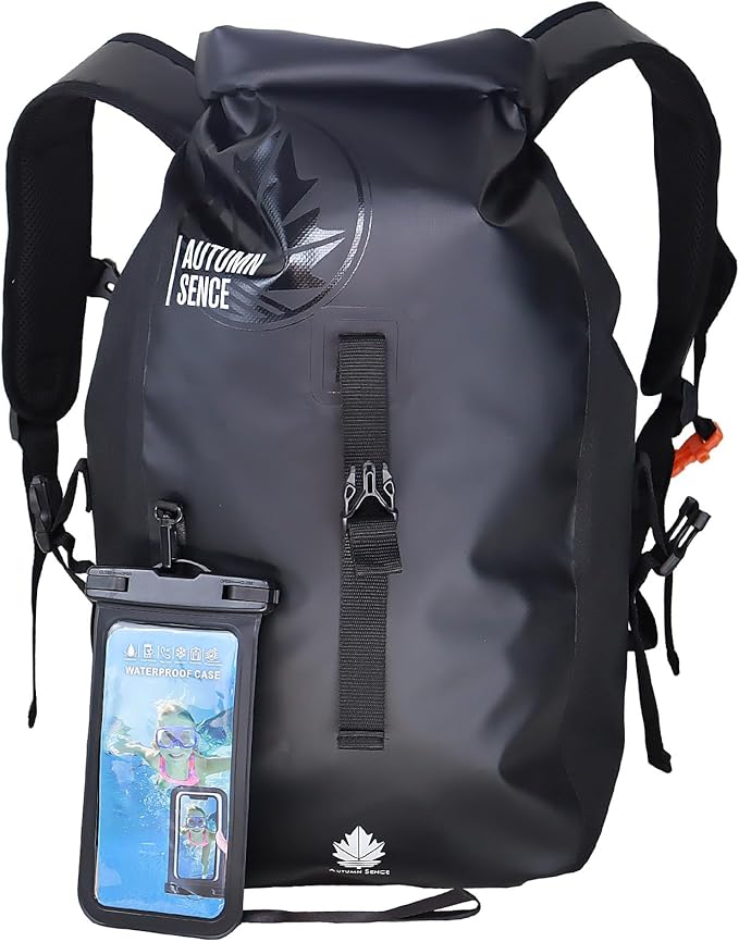 Dry Bags Waterproof Backpack, Waterproof backpack for Water sports,boating,Floating,hiking, camping and other outdoor activities 25L.(Black)