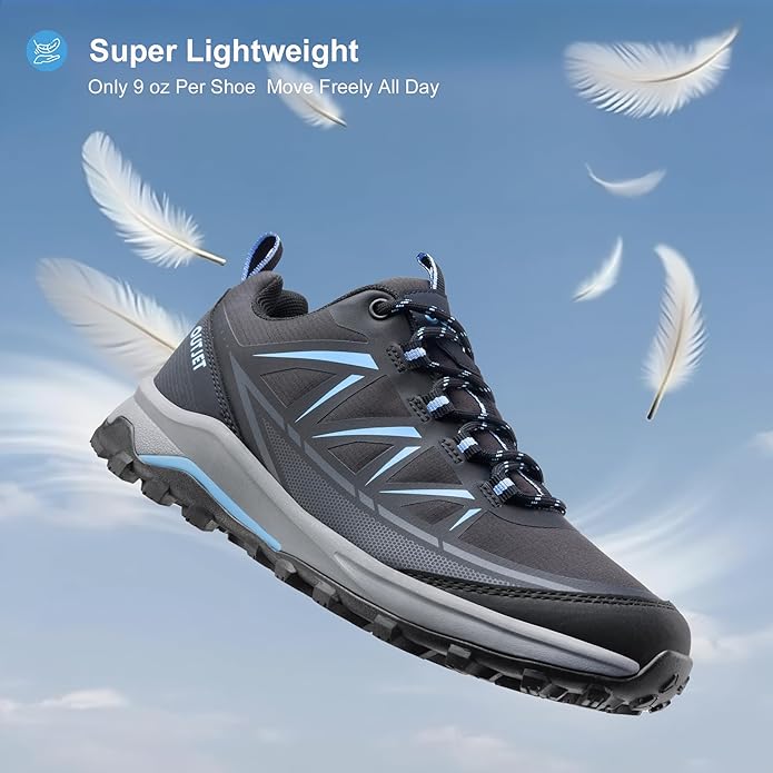 Women’s Hiking Shoes Lightweight Breathable Sneakers – Comfortable Non Slip Trail Walking Shoes for Outdoor Travel & Everyday Wear