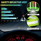 Reflective Vest with LED Light, Running Lights for Runners Back Warning Light, High Visibility Running Gear with USB Charging for Walking Cycling, Adjustable for Men Women Kids