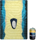 Camping Blanket, Poncho Wearable Hoodie Blankets Outdoor Waterproof Windproof