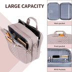 KROSER Laptop Bag 15.6 Inch Briefcase Shoulder Bag Water Repellent Laptop Bag Bussiness Carrying Handbag