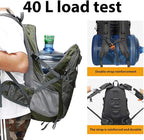 FENGDONG 40L Waterproof Lightweight Hiking,Camping,Travel Backpack for Men Women (green)
