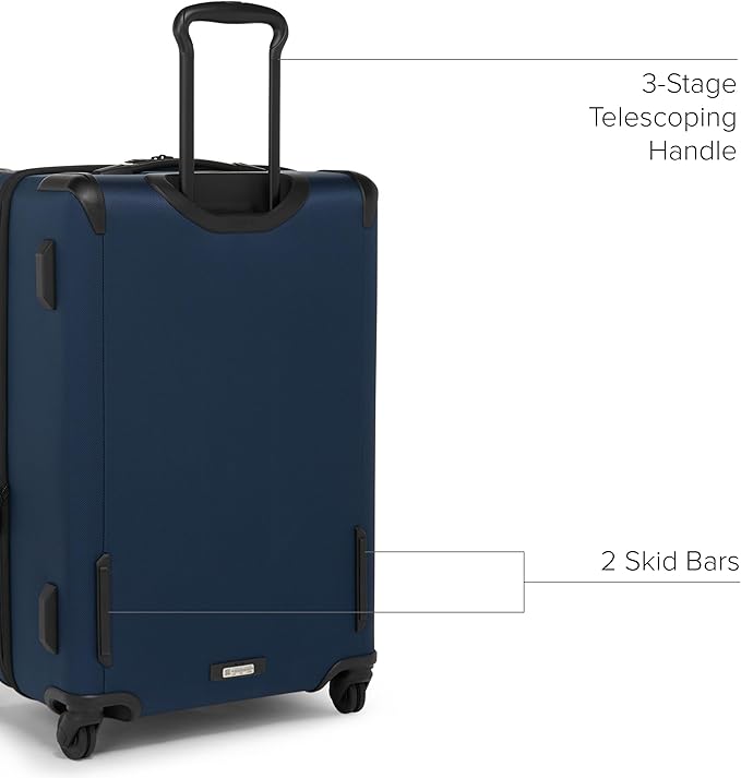 TUMI - Aerotour 4 Wheel Expandable Luggage - Men's and Women's Lightweight Business and Leisure Travel Suitcase - 26" Short Trip Expandable Packing Case, Navy