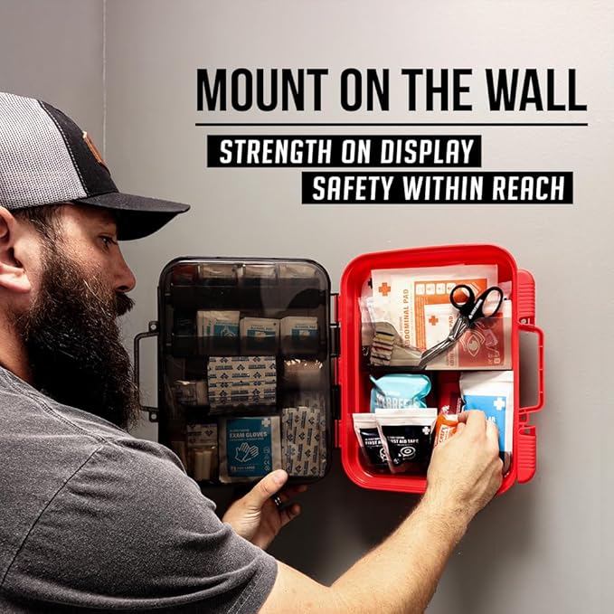 EVERLIT 400 Pcs OSHA/ANSI Compliant First Aid Kit Type III Class A Medical Kit Professional Med Kit Supplies for Contractors, Warehouse, Office, School, Home, Disaster, Car, Business, Restaurant