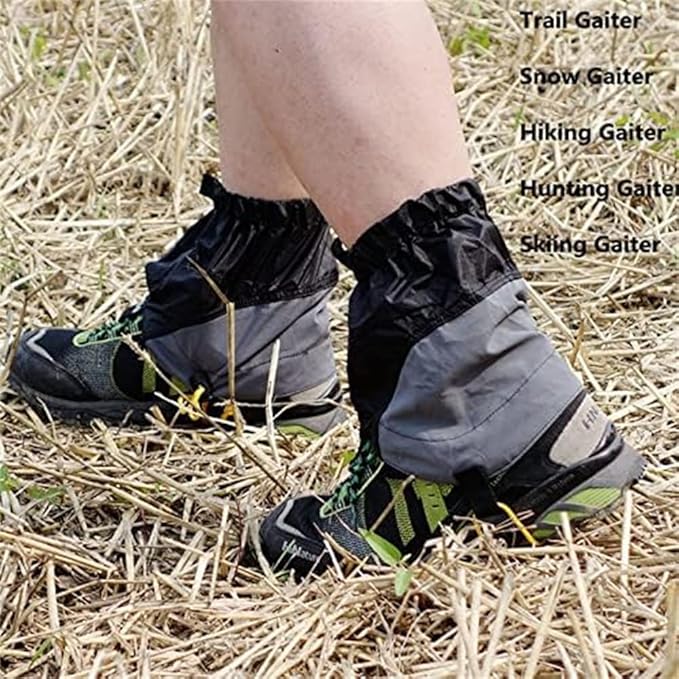 Waterproof Gators for Hiking Boots and Shoes Lightweight Adjustable Leg Gaiters for Men Women Gaiters for Hiking Snowshoeing
