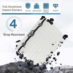 Krute Luggage 28 Inch Aluminum Frame Luggages TSA Lock No Zipper Checked Suitcase with Spinner Wheels Hard Shell Lightweight PC+ABS Large Suit Case