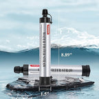 6 Pack Timain 4-Stage Filtration,High Flow Rate Water Filter Straw,Water Purifier Survival for Emergency Kits,Travel,Camping, Hiking,Fishing,Hunting (6)