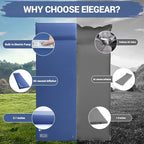 Elegear Self Inflating Sleeping Pad, Built-in Electric Pump 3.1" Ultra-Thick Memory Foam Camping Mattress with Pillow Foam Sleeping Pad for Camping R-Value 9.5 Foam Camping Pad for Car/Traveling