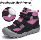 Mishansha Kids Hiking Boots Toddler Girls Boys Hiking Shoes Water-Resistant Anti-Collision Non-Slip Athletic Outdoor Trekking Boots