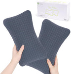 vocheer 11x7in Mini Travel Pillow, Small Pillows for Sleeping, Tiny Pillows for Neck, Wrist, Lumbar and Knee, Pets Pillow, Cotton, Cover Removable, Machine Washable (Navy Blue-2PC)