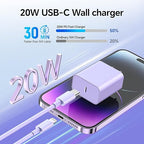 for Phone Charger Fast Charging, [2Pack 6FT] 20W PD USB C Wall Charger Block with Type C to Lighting Cable Compatible with iPhone 14/13/12 Pro Max/11/XS/XR/X/8/Plus