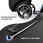 Baotree 2-in-1 Ride-On Scooter Suitcase, Scooter Luggage for Kids Ages 5-12, Foldable & Lightweight Carry with LED Light-Up Wheels