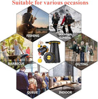 Fishboy Upgraded Collapsible Stool, 400lbs Max Weight, Lightweight But Sturdy, Portable Retractable Folding Telescoping Foldable Camping Stool for Adults Outdoor Fishing Hiking Gardening Travel BBQ