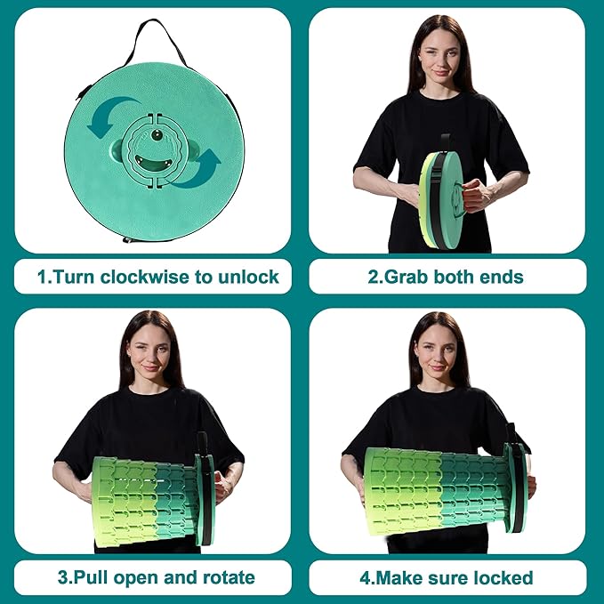 ALEVMOOM Upgraded XXL 50 Portable Collapsible Stool with Cushion,Telescoping Folding Stool for Adults,Yet More Sturdy Camping Stool with Load Capacity 1000lbs,for Outdoor Garden Hiking BBQ