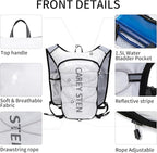 Carey STEN Hydrated Backpack, Running Vest, paired with a 1.5L Water Bag Hiking Backpack, Suitable for Running, Hiking, Marathon, and Both Men and Women