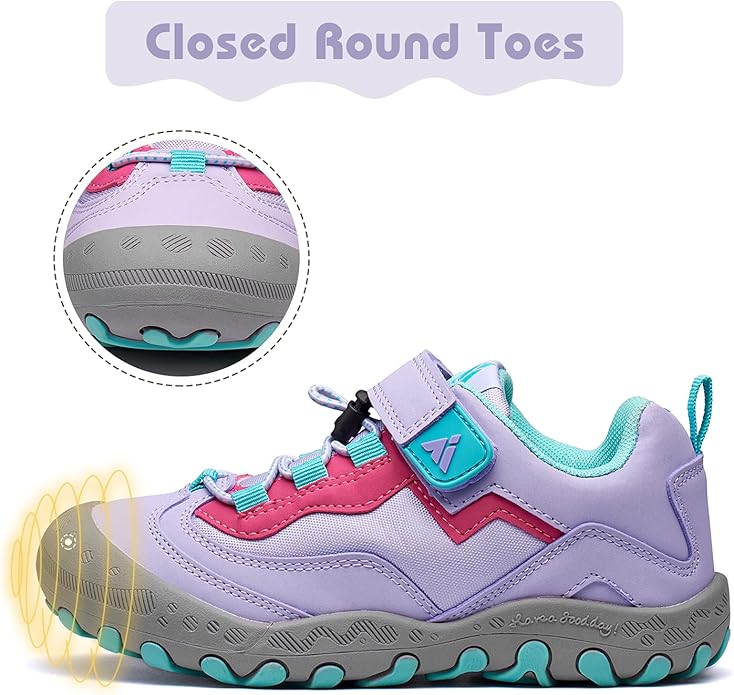 Mishansha Boy's Girl's Hiking Shoes Low Top Sneakers Outdoor Trekking Walking Climbing Running Shoes