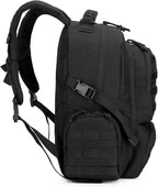 30L Military Tactical Backpack for Men 3 day Assault Pack Molle Daypack Army Hiking Rucksack (Black)