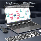 VIENON USB C Hub with 4 USB 3.0 Femal Ports, USB Extender for C Port Laptop, iMac Pro, MacBook, iPad Pro, Dell, Acer, HP, ASUS, Printer, Camera,Keyborad, Mouse etc-3ft