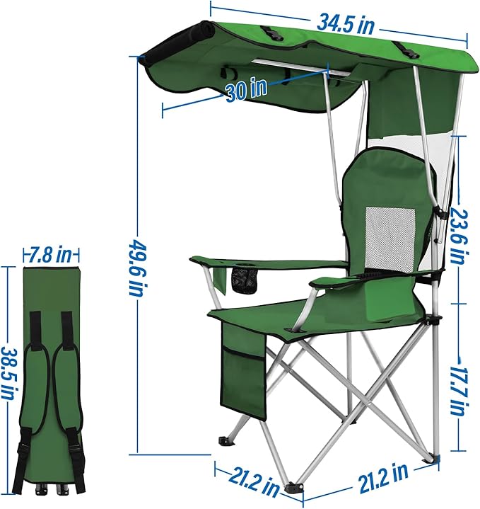 Camping Chair, Portable Folding Chair for Outdoor Indoor