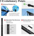 SAN LIKE Tarp Pole Camping Tent Poles Aluminum Telescopic Poles for Canopy Awning Shelter Backpacking Hiking 4/6 Section Easy Assembly Lightweight Adjustable from 50/29 in to 113.39/82.68 in (2 Set)