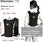 Azarxis Running Water Bottles Flask BPA Free Leakproof Hydration Vest Packs Waist Belt Replacement for Triathlon Marathon Hiking Cycling Climbing Runner