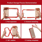 Camping Stool,Mountaineering and Hiking Portable Stools 13.5“ Portable Folding Stools for Outdoor Gardening and Beach Hiking Fishing,Foot Stool with Carry Bag to 330LB (13.5 inch)