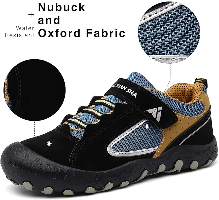 Mishansha Kids Hiking Boots Toddler Girls Boys Hiking Shoes Water-Resistant Anti-Collision Non-Slip Athletic Outdoor Trekking Boots