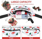 MAXTOP Large Crossbody Fanny Pack with 4-Zipper Pockets,Gifts for Enjoy Sports Festival Workout Traveling Running Casual Hands-Free Wallets Waist Pack Phone Bag Carrying All Phones