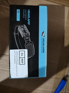 Smiling Shark Headlamp, 2 Pack Head Lamps Led Rechargeable 6 Modes 7*White Lights 270° Lighting Width Motion Sensor Red Tail Light for Camping Fishing Repairation, LED-Headlamp-Rechargeable-Light