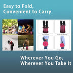 Portable Telescoping Stool, Retractable Folding Stool for Camping Garden Fishing Hiking Travel BBQ, Adjustable Collapsible Stools (Gradient Purple)