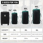 MIER Large Duffel Backpack Sports Gym Bag with Shoe Compartment, Heavy Duty and Water Resistant, Green, 90L