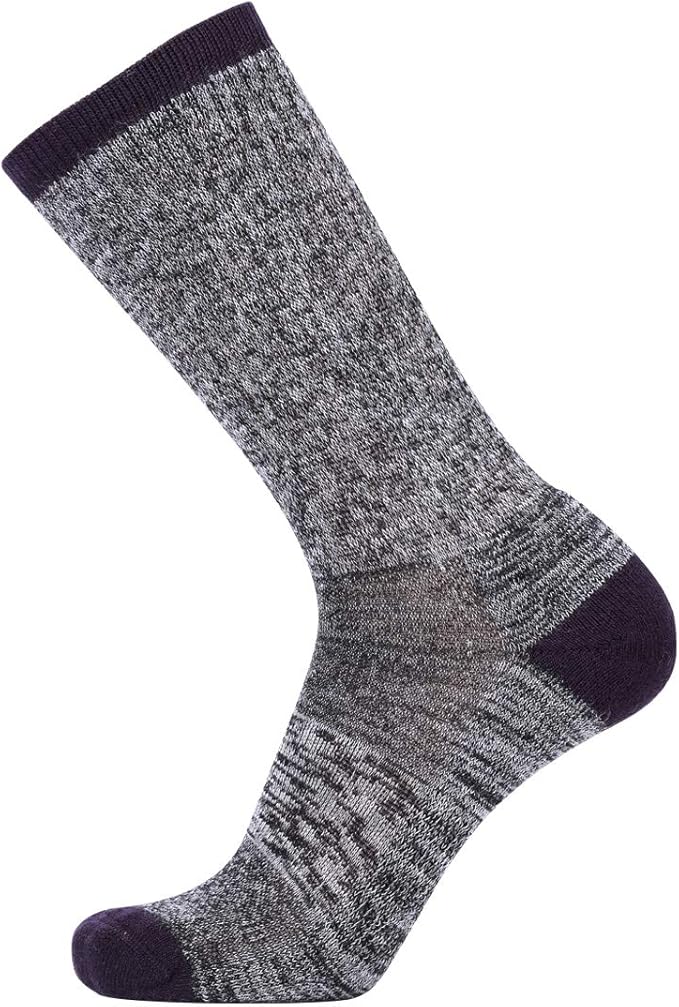 EnerWear 4 Pack Women's Merino Wool Outdoor Hiking Trail Crew Sock