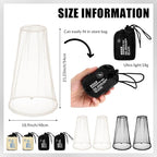 HESTYA 4 Pack Mosquito Bug Net Mesh for Head Mosquito Head Net Face Neck Fly Netting Hood from Insect Bugs Gnats for Outdoor