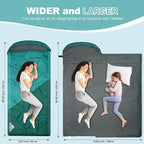 AGEMORE Sleeping Bag for Adults, Single and Double Size, Lightweight Waterproof XXL Sleeping Bag for Adults Kids Couples Camping Hiking Backpacking Or Traveling, Warm & Cold Weather