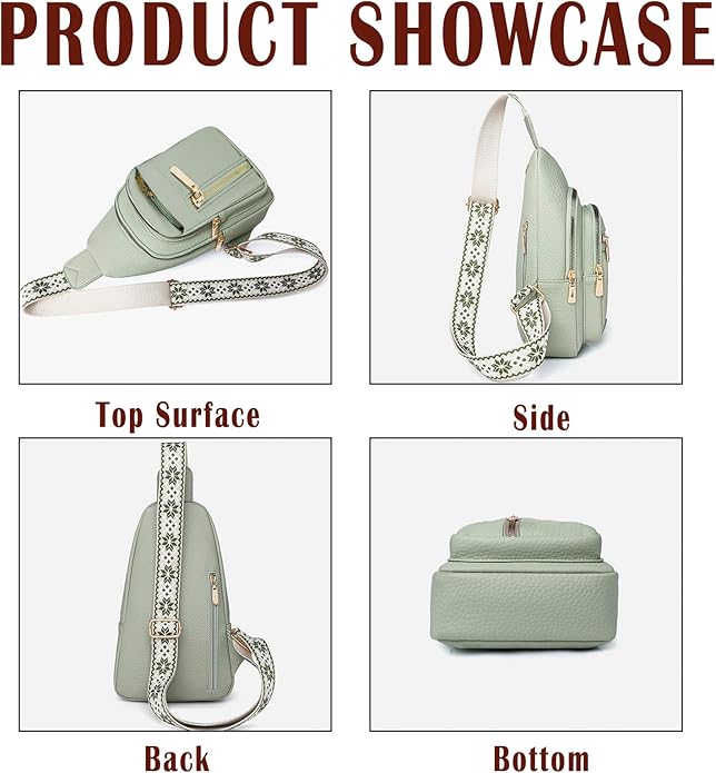 Cross Body Bags for Woman Men Sling Bag Chest Bag with Adjustable Strap Crossbody Handbags Women's Crossbody Bags