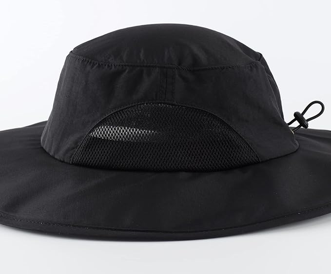 Home Prefer UPF50+ Mens Sun Hat Wide Brim Fishing Hat for Men UV Protection Womens Beach Bucket Hat for Golf Hiking Gardening