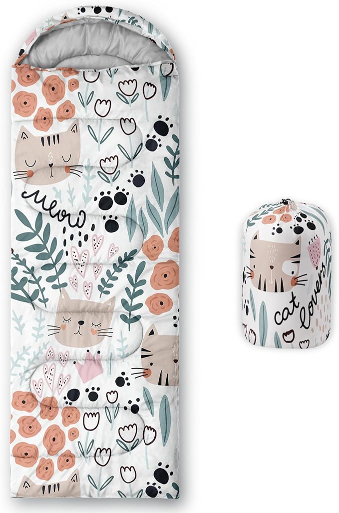 CVHOUSE Camping Sleeping Bags,3 Season Warm & Cool Weather,Lightweight,Waterproof Sleeping Bags for Adults & Kids,Traveling,and Outdoors,Camping Gear Equipment