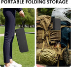 10 Inch Portable Folding Stool for Camping, Gardening, BBQ, and Outdoor Activities (Black)