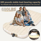 Air Mattress for Tesla Model Y Model 3 2017-2025, Self-Inflating 7" Thickened Camping Bed with Wireless Air Pump, Flocking Surface Portable Air Couch Mat, Model Y Accessories for Outdoor Camping