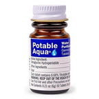 Potable Aqua Water Purification Treatment - Portable Drinking Water Treatment for Camping, Emergency Preparedness, Hurricanes, Storms, Survival, and Travel (50 Tablets), Black, single pack