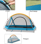 Camping Tent 4 Person, Waterproof Windproof Tent with Rainfly Easy Set up-Portable Dome Tents for Camping